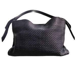 #84 Cole Haan Bethany Blue Woven Hobo Bag